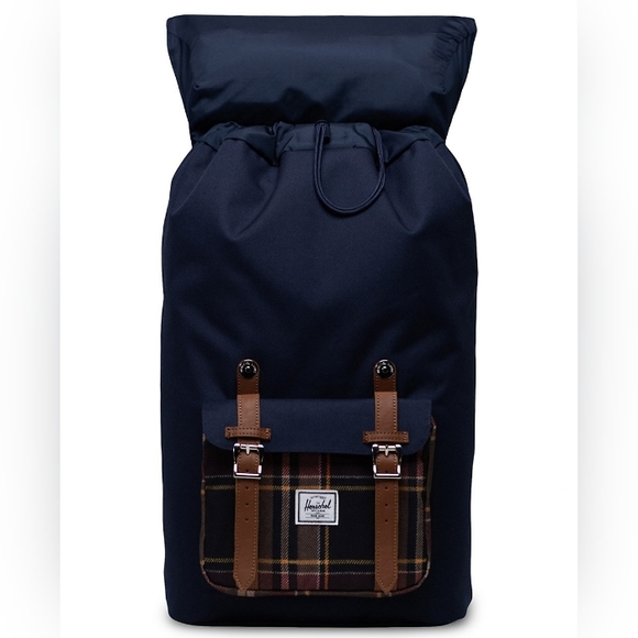 🎒HERSCHEL SUPPLY CO LITTLE AMERICAN PEACOAT PLAID BACKPACK - Picture 2 of 10